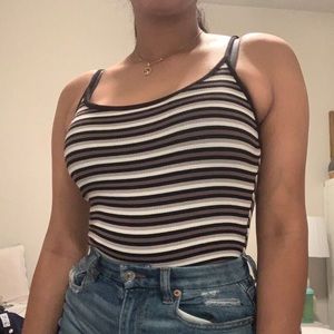 Striped Body Suit